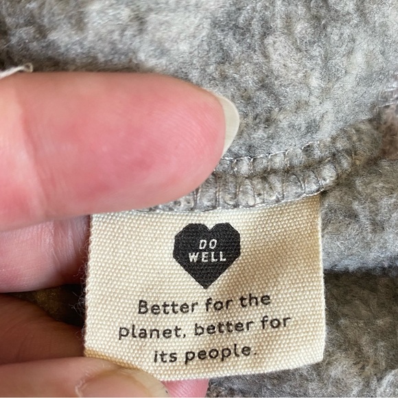 Madewell Polar Fleece Sherpa Sweatshirt Women’s Size S - Picture 5 of 6